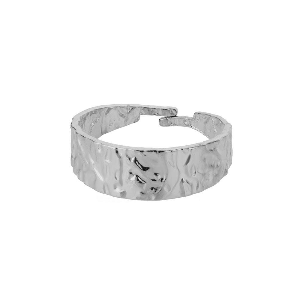 

Minimalist Texture Stainless Steel Geometric Rings For Women Gold Color Adjustable Ring Aesthetic Wedding Christmas Jewelry Gift resizable