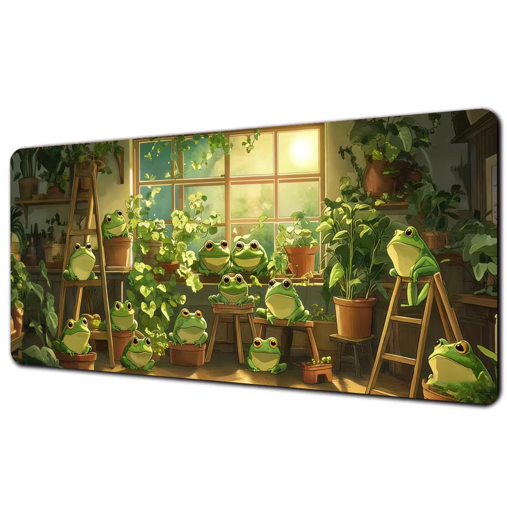 Gatto dei cartoni animati Mouse Pad PC Gamer Accessori per Computer Mousepad Gaming Tappeto per Laptop e Tastiera Tappeto Grande per Scrivania tappeto