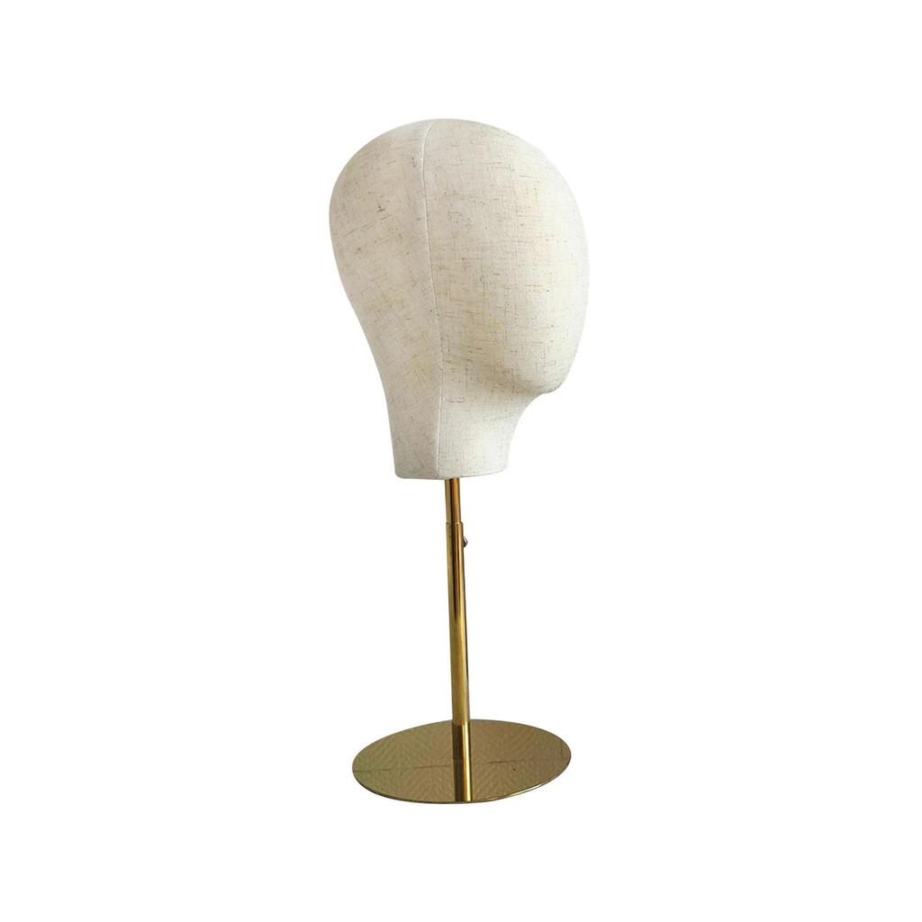 Manikin Head Display Stand, Adjustable Height Model for Headwear Glasses Home