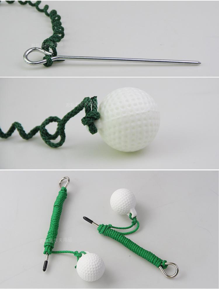 Rotating Golf Rope Ball Swing Practice Device