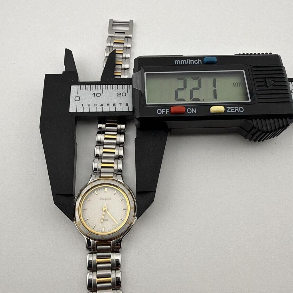 Used SEIKO 7321-0720 Seiko EXCELINE Ladies Watch Quartz Working Condition Battery Replaced [R416]