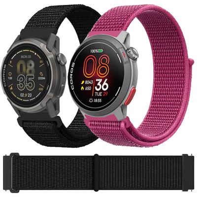 20mm 22mm Nylon Strap for COROS PACE 4 3 2/APEX 4 42mm/2 Pro Comfortable Wristband for Suunto Vertical 2 Race 2-S/Run/Ocean Band