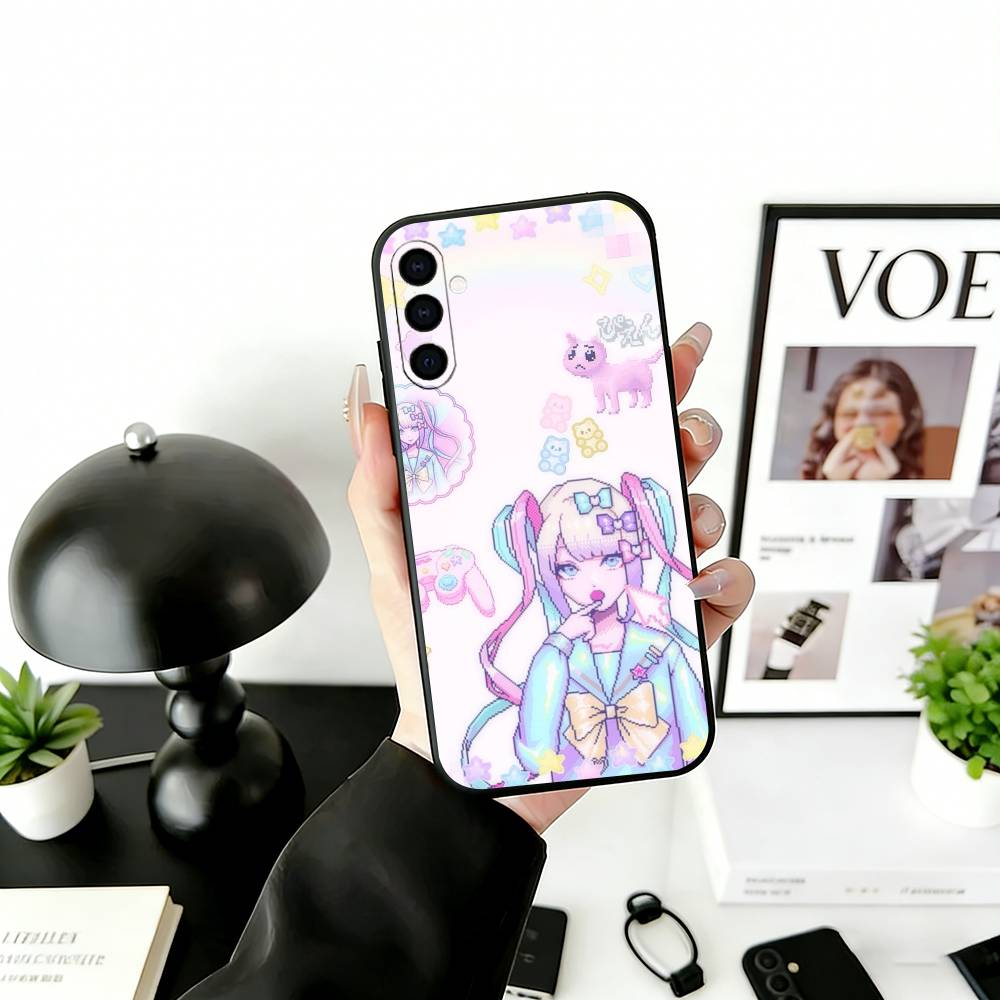 k-KAngel Phone Case For Samsung Galaxy A73,A72,A71,A70,A53,A52,A51,Others Soft Black Cover