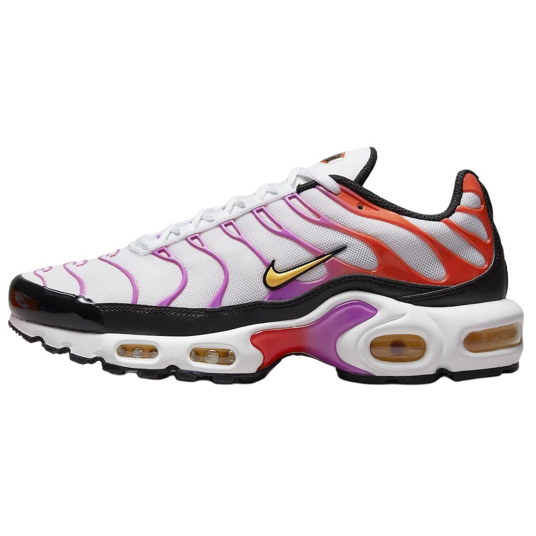 Nike  Air Max Plus Fuchsia Picante Gradient Women Sneakers White Black Picante-Red DZ3671-100 38.5