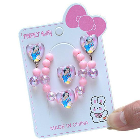 Colorful Sparkle Bead Bracelet for Kids - Princess Jewelry Gift