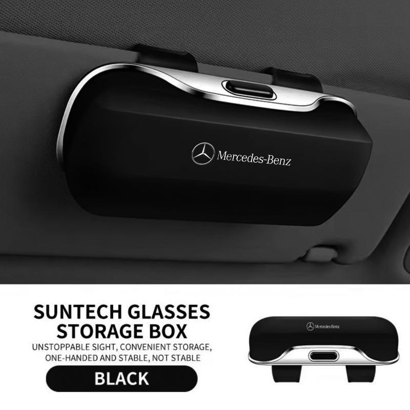 WAM3 Car Visor Sunglasses Glasses Case Glasses Holder Clip Box For Mercedes Benz AMG W203 W205 W206 W211 W220 W212 W201 W210 E300
