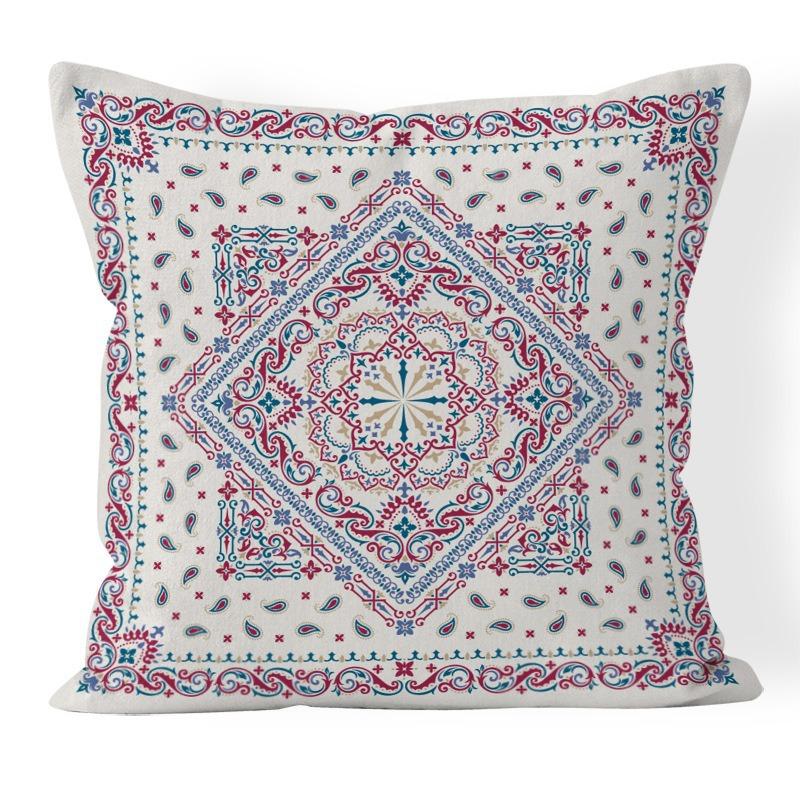 Bohemian Retro Style Decorative Car Cushion Office Bedroom Living Room Sofa Cushion Pillow Cover
