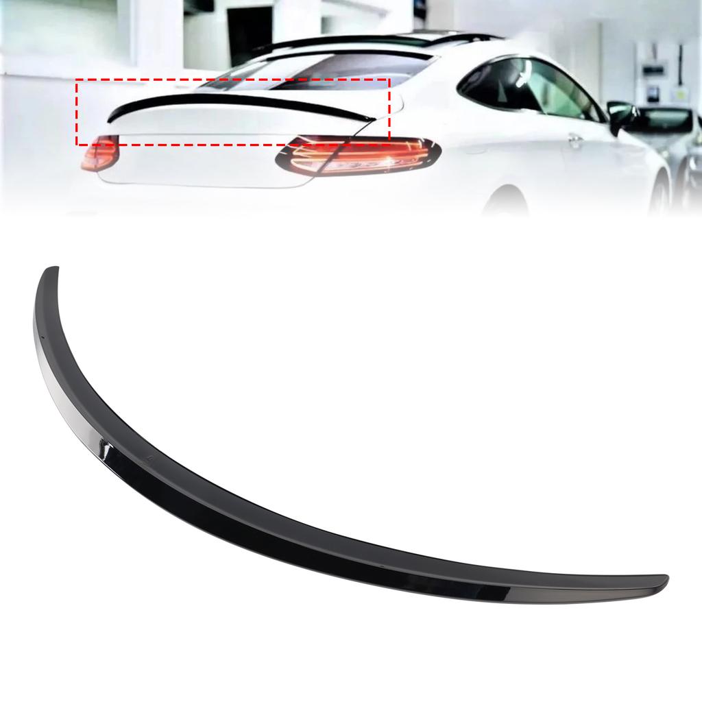 Gloss Black Rear Spoiler For Mercedes-Benz C-Class W205 C205 Coupe 2014-2021