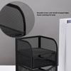 Black Desktop Organizer Metal Stationery Organizer Pen Container Desk Organizer  For Home