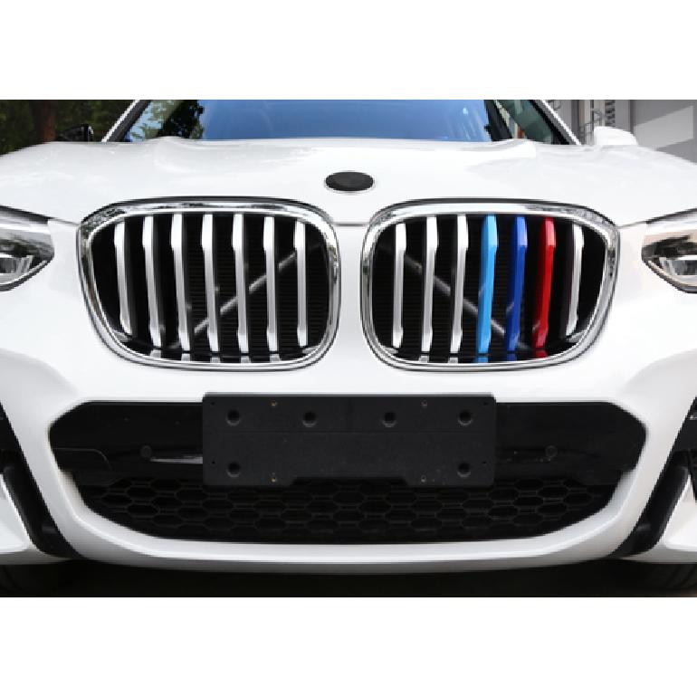 For BMW X3 G01 X4 G02 2018- ABS 3-Color Front Grille Grill Ring Cover Trim