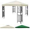 Sun Garden Gazebo Top Cover Replacement Tent Canopy Top Cover Replacement Four-Corner Tent Cloth Foldable Anti-Uv 3x3m