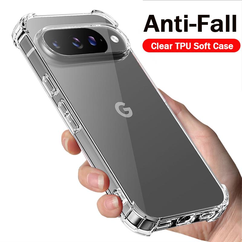

Clear Case for Google Pixel 9 10 Pro XL 5G Pixel10 Pixel9 Cover Transparent Slim Soft TPU Protective Funda Cover Capa for Pixel 9 Pro XL прозорий