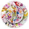 50 Diamond Flower Graffiti Stickers: Personalized, Waterproof for Power Banks, Scooters, Desks