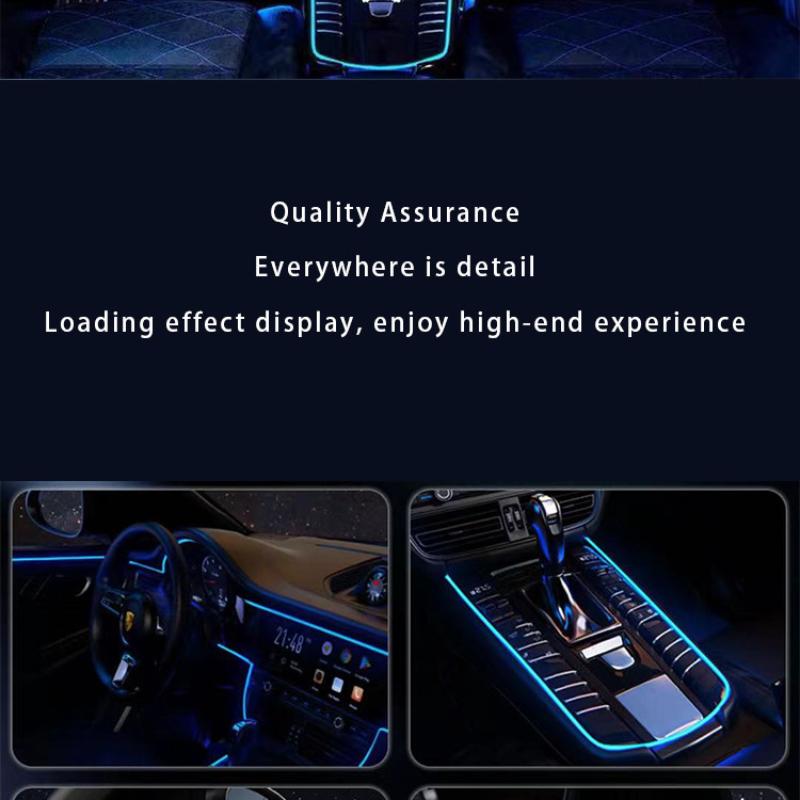 2M/3M Waterproof LED Strip Light Neon Light Glow EL Wire Rope Tube Cable USB Car Party Decoration