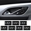 10pcs 3D Epoxy Stickers Car Steering Wheel Audio Decor Decals Accessories For HYUNDAI i20 i30 Tucson i10 ix35 i40 Azera GDI Kona PP18