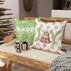 Christmas Day party decoration pillowcase Merry Christmas Christmas Tree Green pattern suitable for home room sofa cushion cover