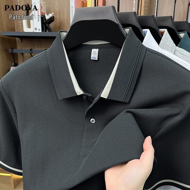 Men s Mercerized Cotton Short Sleeve Polo Shirt 3XL