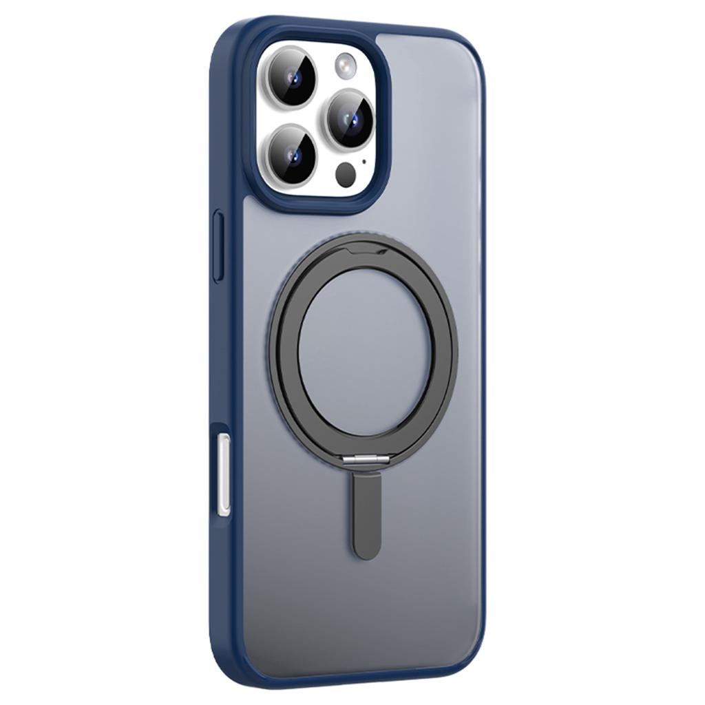 MUTURAL For iPhone 16 Pro Max Case Compatible with MagSafe Ring Kickstand PC+TPU Back Cover