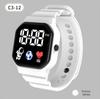 Digital Sports Watch Waterproof Electronic Watch Unisex LED Wrist Watch Battery Powered Birthday Gift for Boys Girls