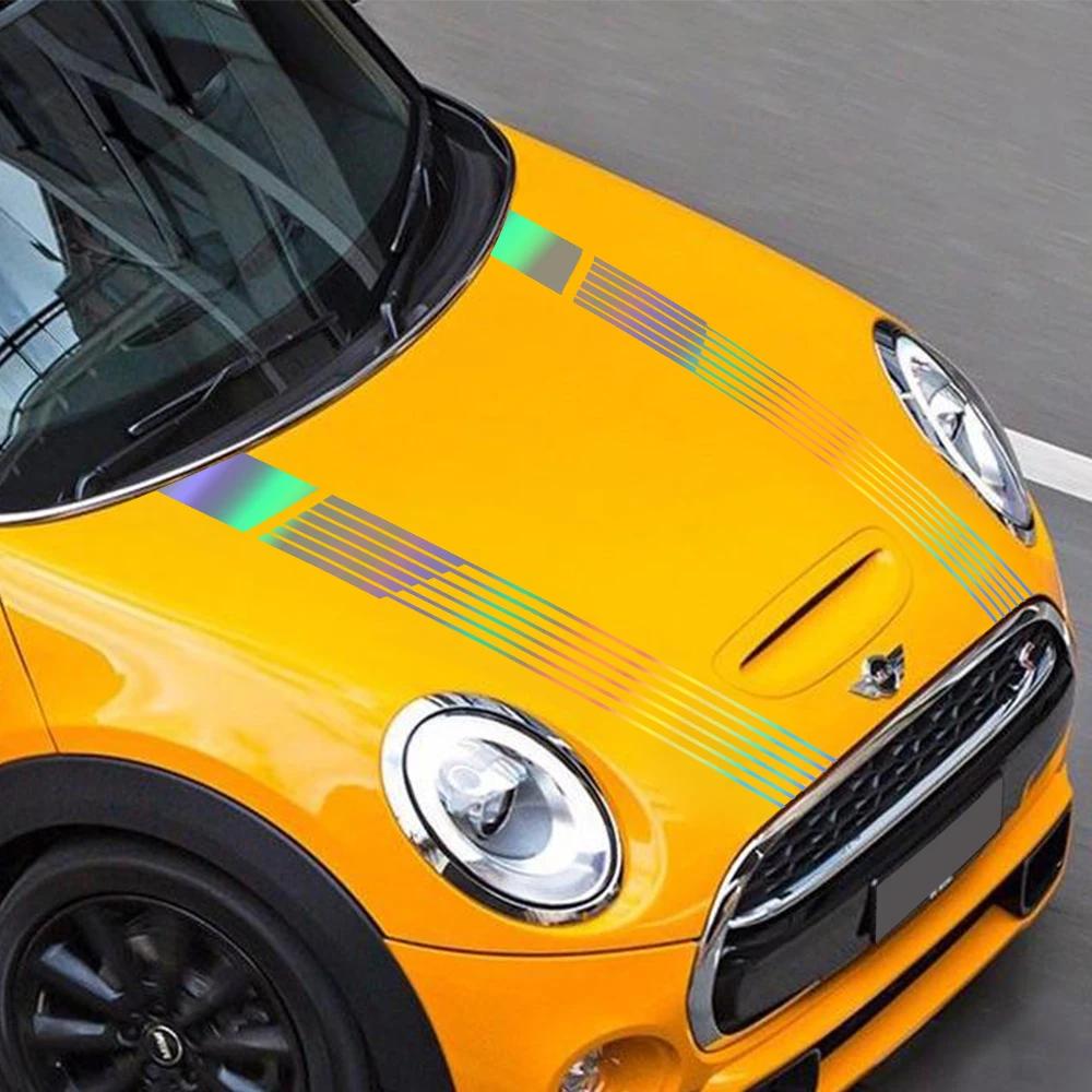 Auto Motorhauben Aufkleber Grafiken Streifen Vinyl Dekor Decal Universal für MINI Cooper S R55 R56 R60 F55 F56 F60 F54 R61 Auto Zubehör