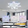 IRALAN Modern Romantic Simple Style LED Backlight Design Petal Shape APP Control Chandelier Color Light Indoor Home Decoration
