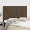Maison Exclusive - Dunkelbraunes Kopfteil 144 x 5 x 118/128 cm Stoff