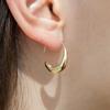 Crescent Moon Ring Earrings (2colors)