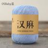 50g Summer New Product Hand-woven Hemp Hollow Thread Hollow Lace Medium Thick Linen DIY Knitting Hat Sun Hat Wool Ball Yarn