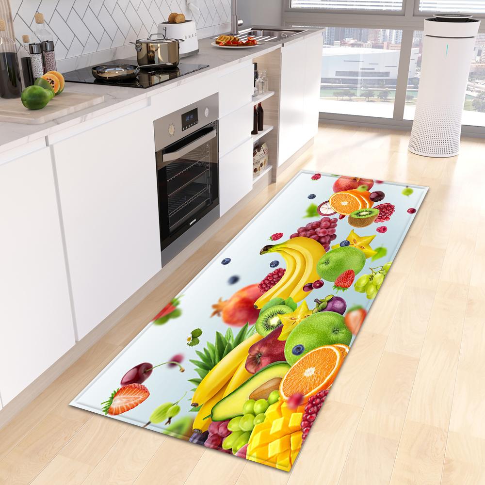 Entrance Door Mat Fruit Corridor Kitchen Mat Living Room Floor Mat Bathroom Door Household Non-slip Carpet