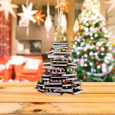 Livre Décoration Arbre de Noël Amoureux Cadeaux Fournitures de Fête Maison Étagère Suspendu