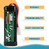 Dobíjecí NiMH baterie 7,2V 5000mAh s konektorem Tamiya – 6 článků, silikonový vodič – Vysoká kapacita pro RC modely