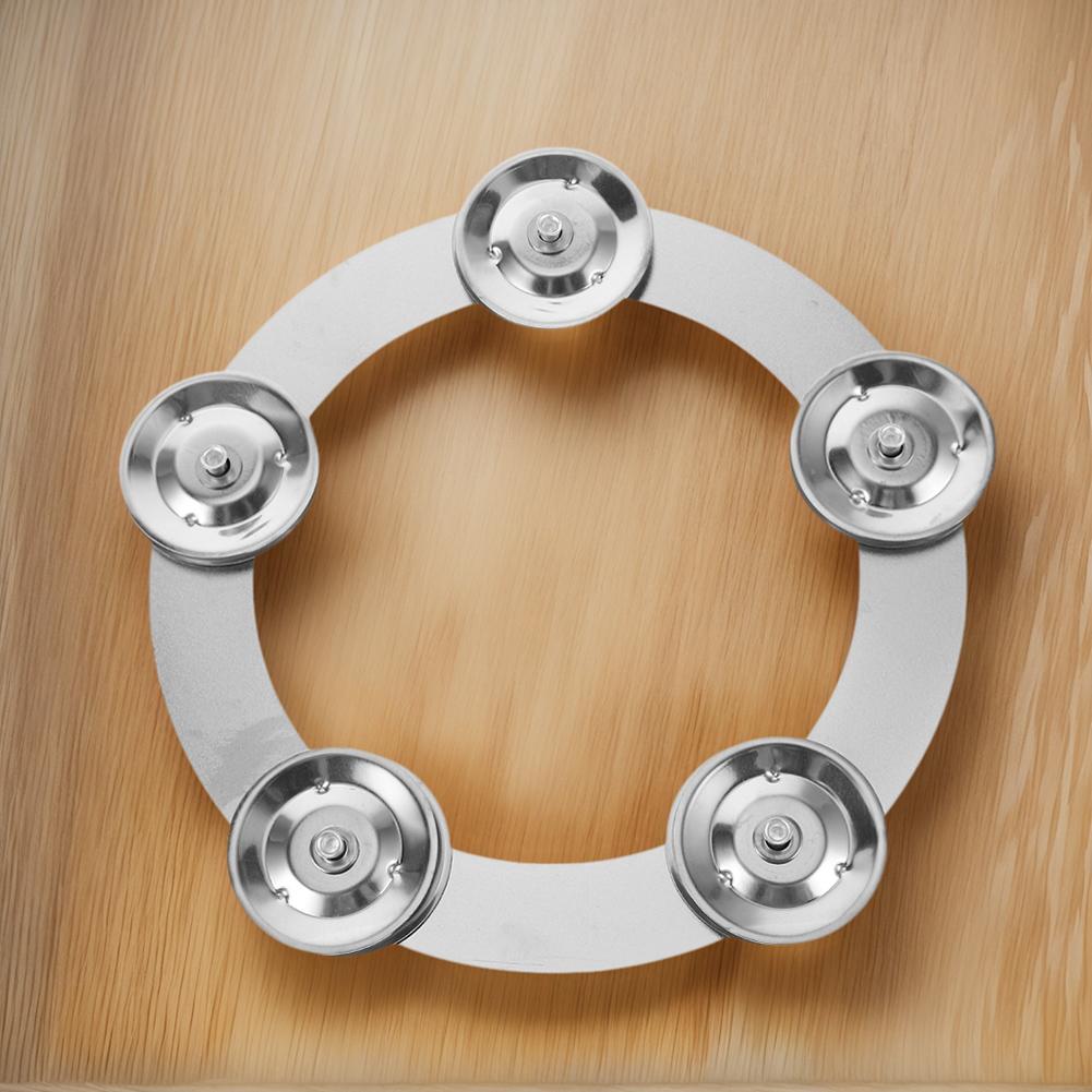 6 Pcs Percussion Drum Set Tambourine Stainless Steel Drum Ring Hi Hat Tambourine Drum Set For Drum Percussion Accessories Set China Mainland