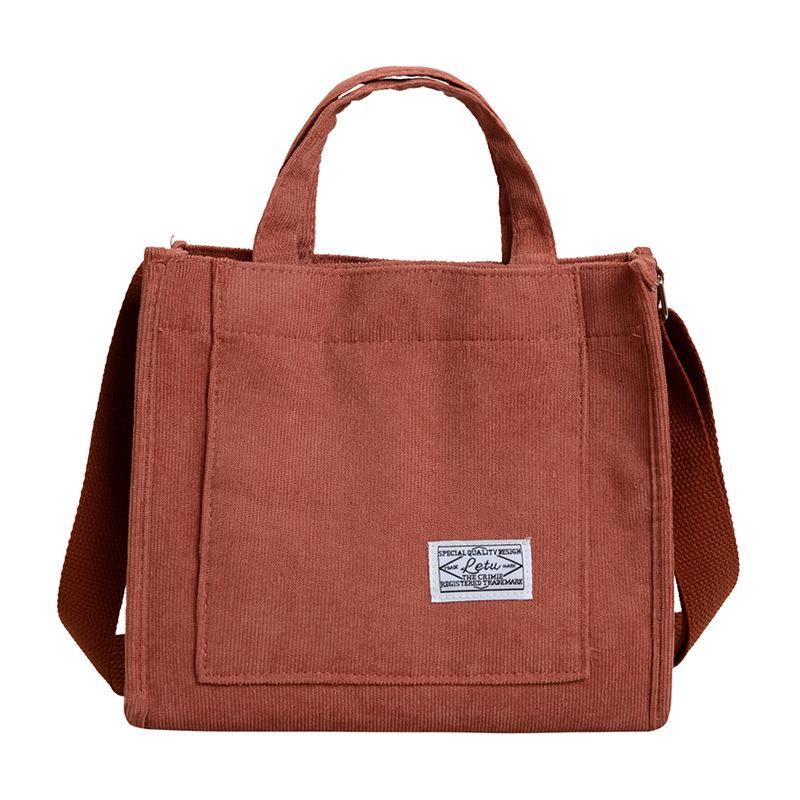 Women's bag, corduroy 2026 new small square bag bag trendy handbag shoulder bag