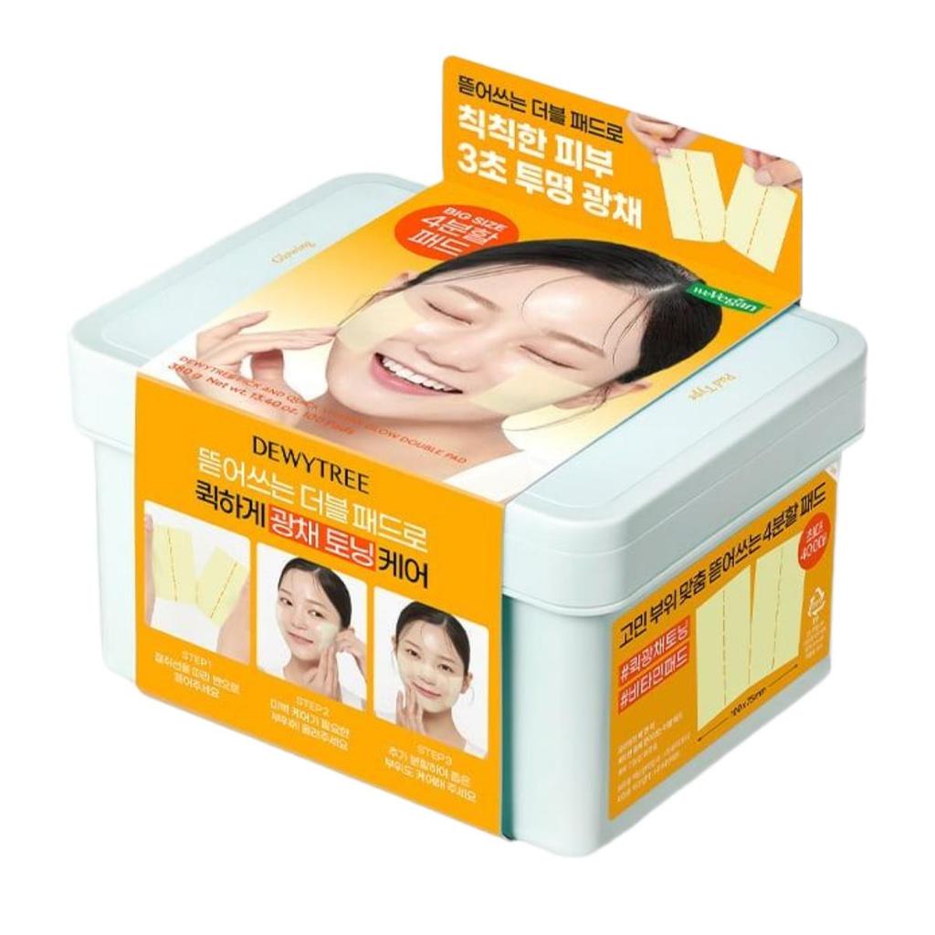 DEWYTREE Pick and Quick Vitamin Radiance Double Pad 380g 100 Sheets Brightening Exfoliating