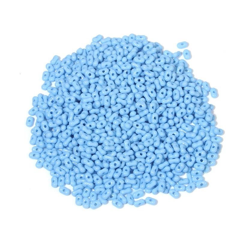 Solid Color 4x6mm Acrylic Rice Peanut Spacer Beads for DIY Bracelets and Hair Accessories