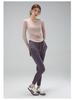 Women's V-Neck Yoga Set: Quick-Dry, Breathable, Fashionable Two-Piece with Chest Pads and Long Sleeves