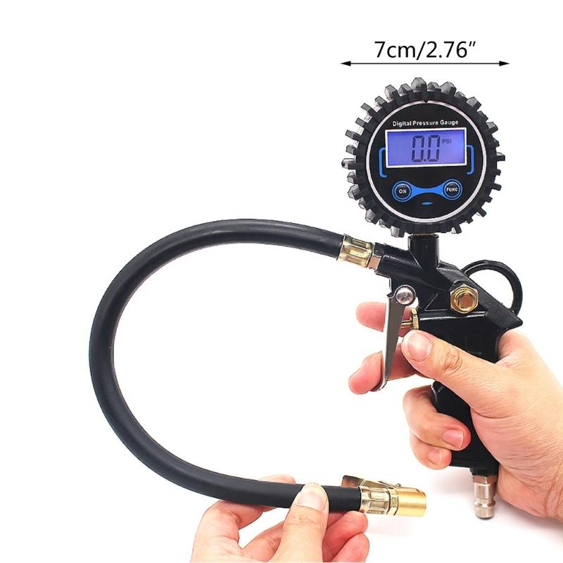 Tire Pressure Gauge, 200PSI Backlights Digital LCD Display Tire Gauges for Tire Pressure,Air Pressure Gauge for Car Bike