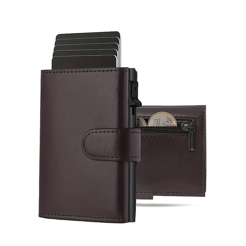 1Pcs Multifunctional Small Credit Cards Wallet Men'S Wallet With Coin Case Rfid Protection Slim Purse Card Bag