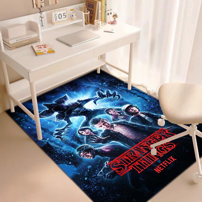 Halloween Horror Horror Theme Stranger Things Carpet Home Living Room Decoration Table and Chairs Anti Slip Door Mat Outdoor Picnic Mat Carpet A12