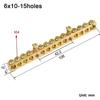 Copper Bar Terminal Copper Wire Connector Multi-specification With Hole Screw Brass Connection Row Terminal Block Electrical