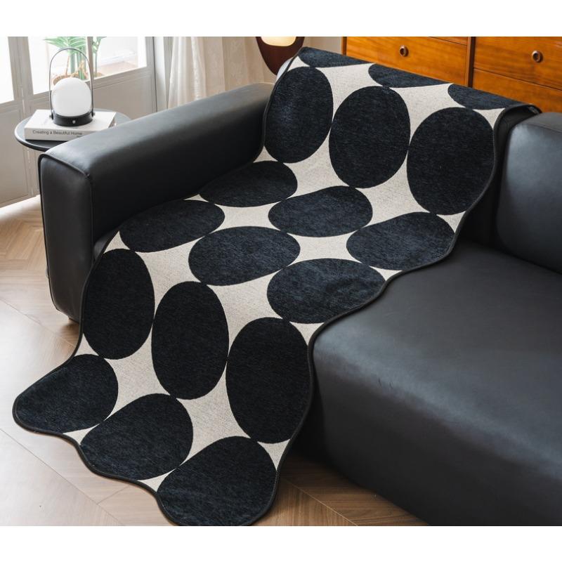 French Special-shaped Sofa Cushion for All Seasons, New High-end Anti-slip Cushion, Irregular Straight Cover Cloth