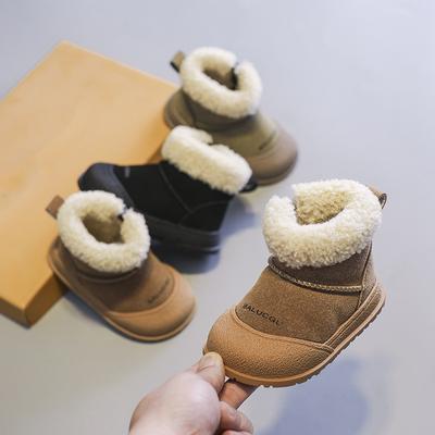 Children Snow Boots Girls Warm Snow Boots Boys Toe Protection Non Slip Soft Sole Infant Boots