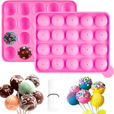 20-Loch Silikon Lutscherform DIY Schokolade Gelee Eiswürfel Kuchenformen Wiederverwendbare Form Gebackenes Dessert Antihaftform Küchenwerkzeuge