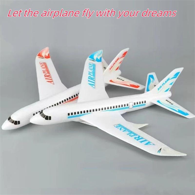 49Cm Children'S Hand-Thrown Epp Foam Glide Model Toy Outdoor Throwing Assembled Passenger Plane Stickers