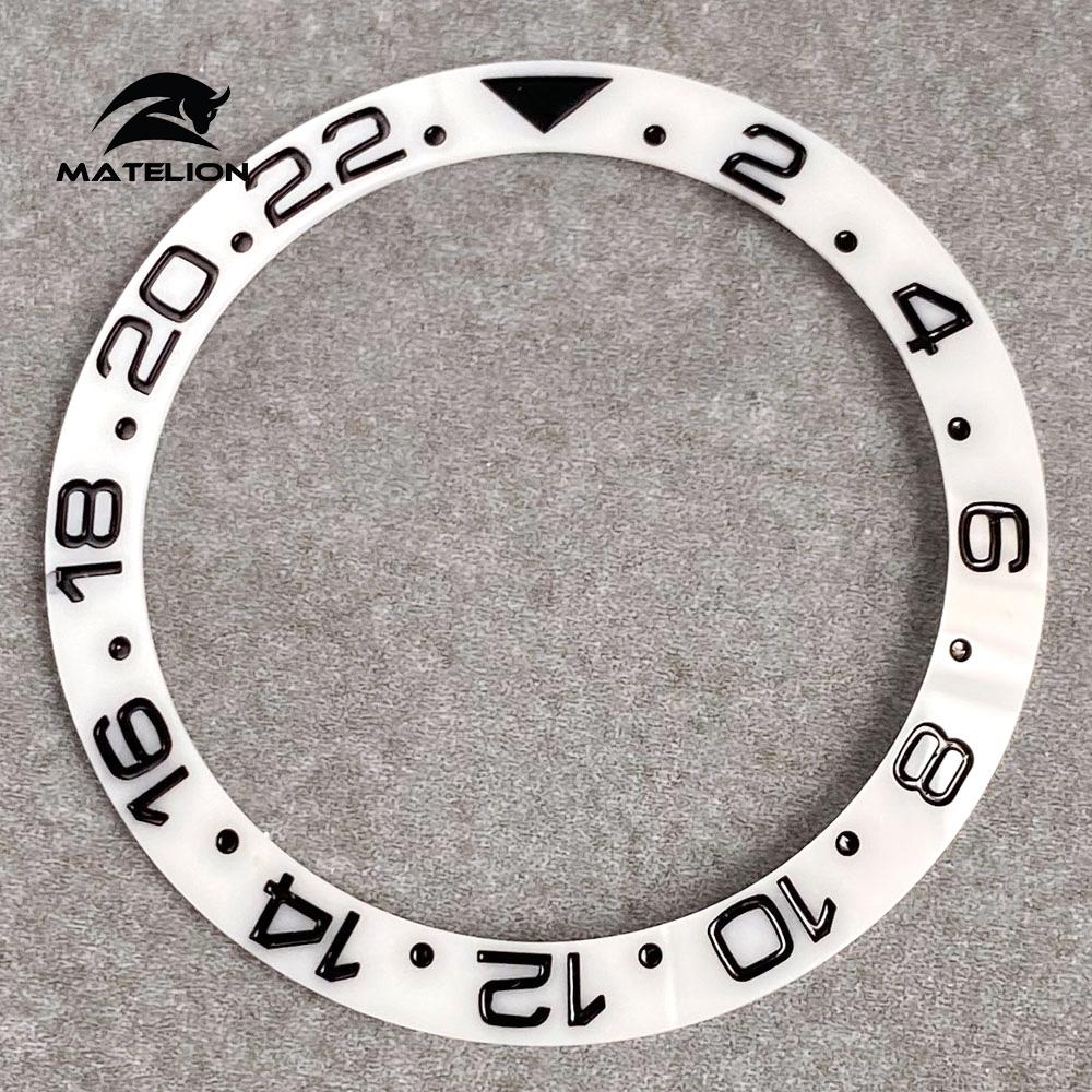 MATELION 38 мм керамический сплав часы безель вставка кольцо наклонная посадка 40 — фото 42