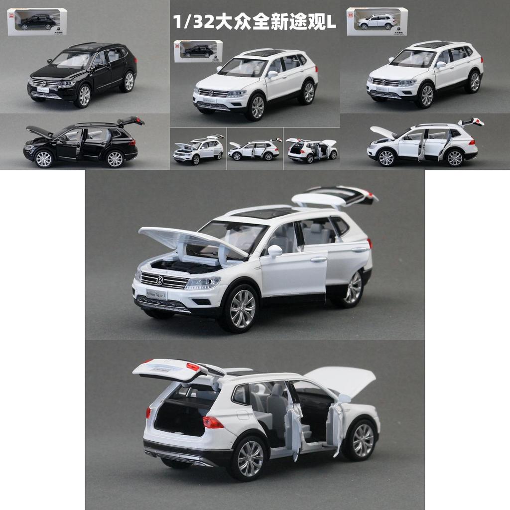 Модель автомобіля Volkswagen Tiguan L SUV зі сплаву з інерційним керуванням для дітей, колекційна, для демонстрації