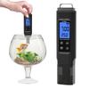 5-in-1 Digitaler Wasserqualitätsprüfer TDS/EC/Temperatur/Salinität/PH-Meter für Trinkwasser Hydroponik Aquarien Pools