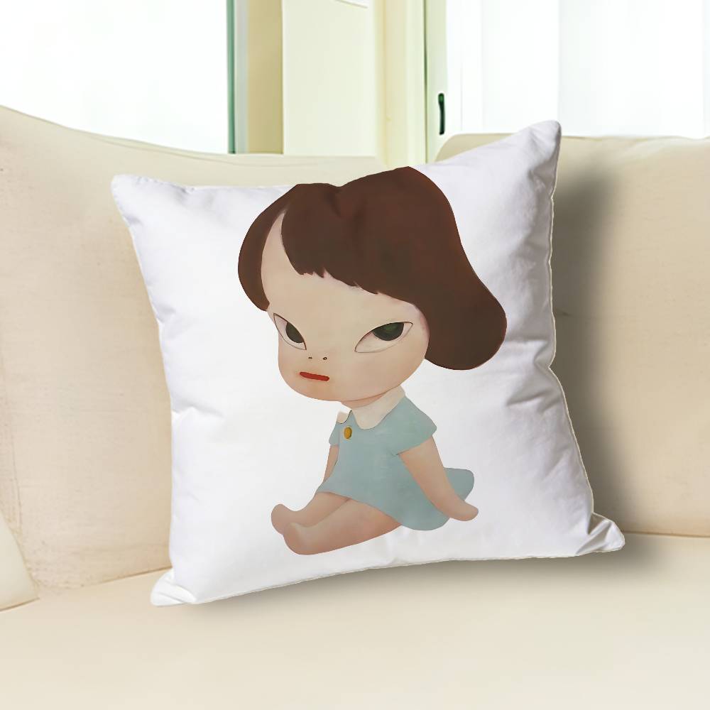 Creative Y-Yoshitomos-S N-Nara Various Sizes Square Pillow Case For Car Home Bedchamber Decor Custom Valentine gift 30cmx30cm