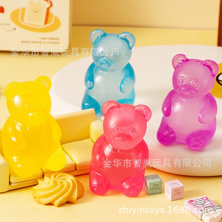 Needoh Bear Squeeze, Maltose Vent Ball, Gummy Bear Animal Squeeze Play