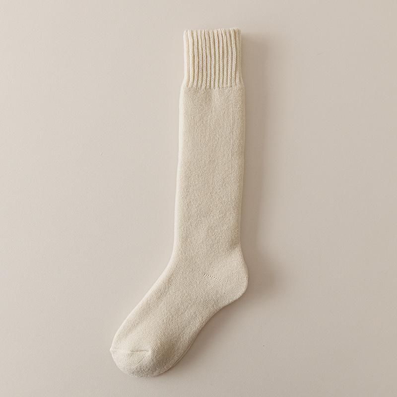 Women's Long-sleeved Wool Socks for Winter Warmth, Not Bulky, Anti-slip and Slimming. Winter Socks